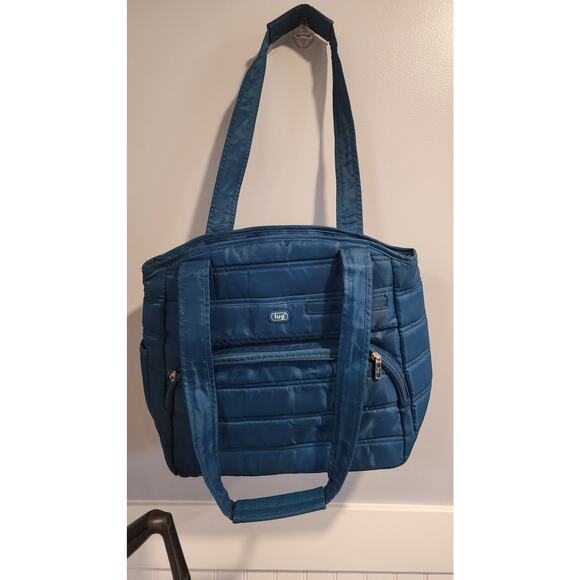 Lug Brand Tote Bag – Blue, Multiple Compartments, Good Condition - Picture 1 of 14